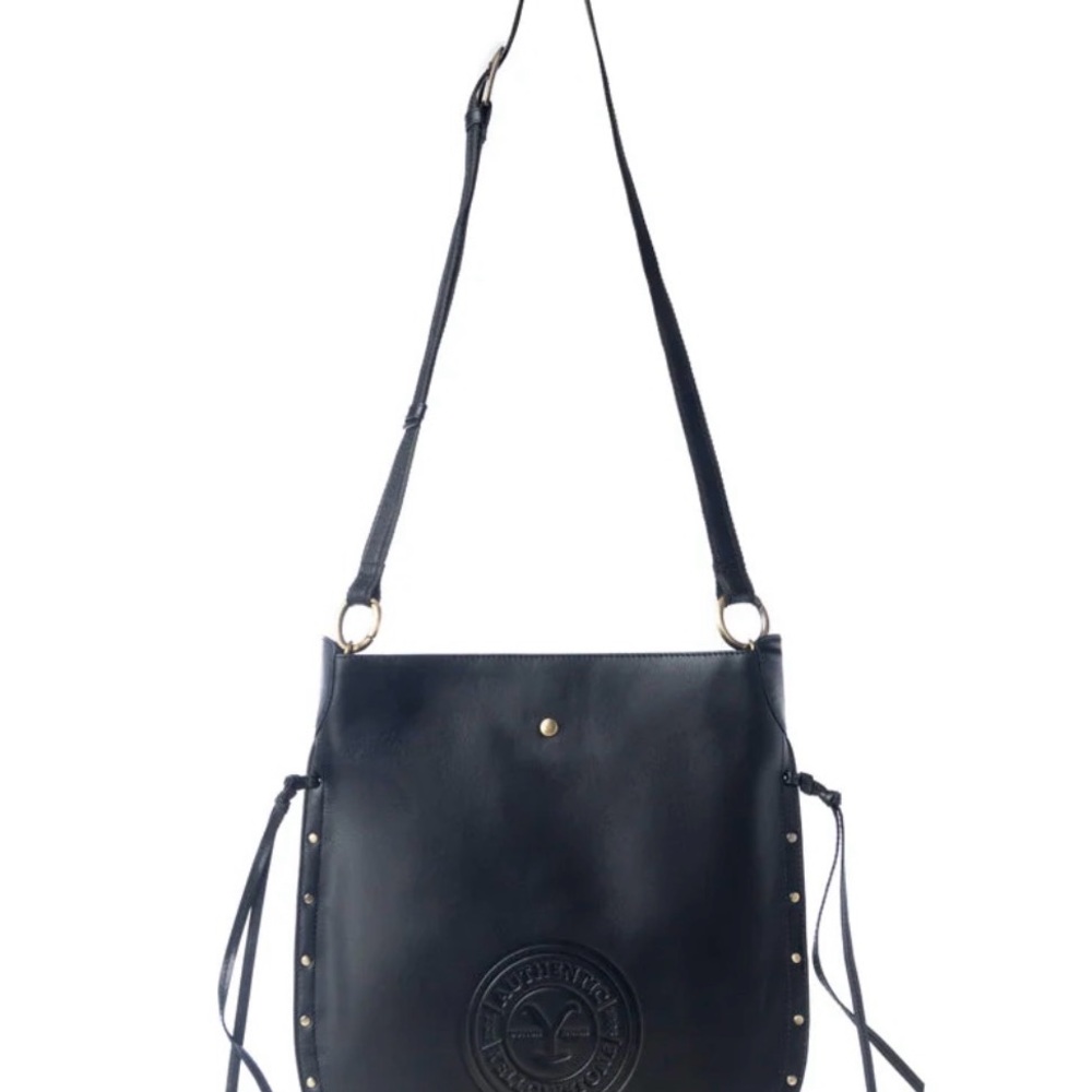 Myra Bag Black Leather Crossbody